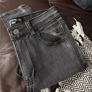 PrettyLittleThing Gray Pocket Skinny Jeans